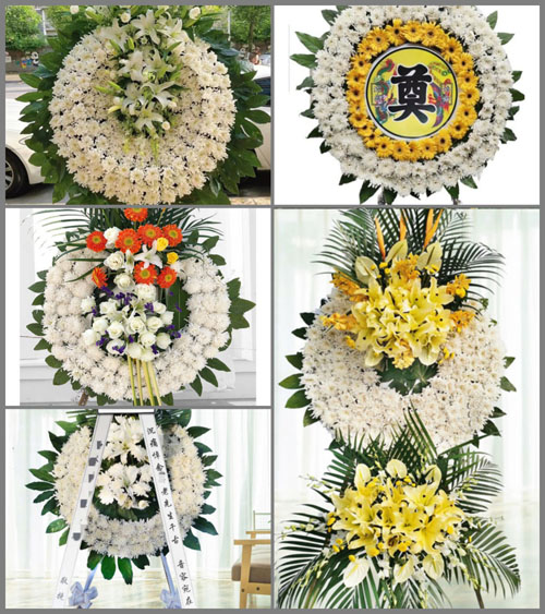 广东广州市花都区炭步镇华岭村花圈速递